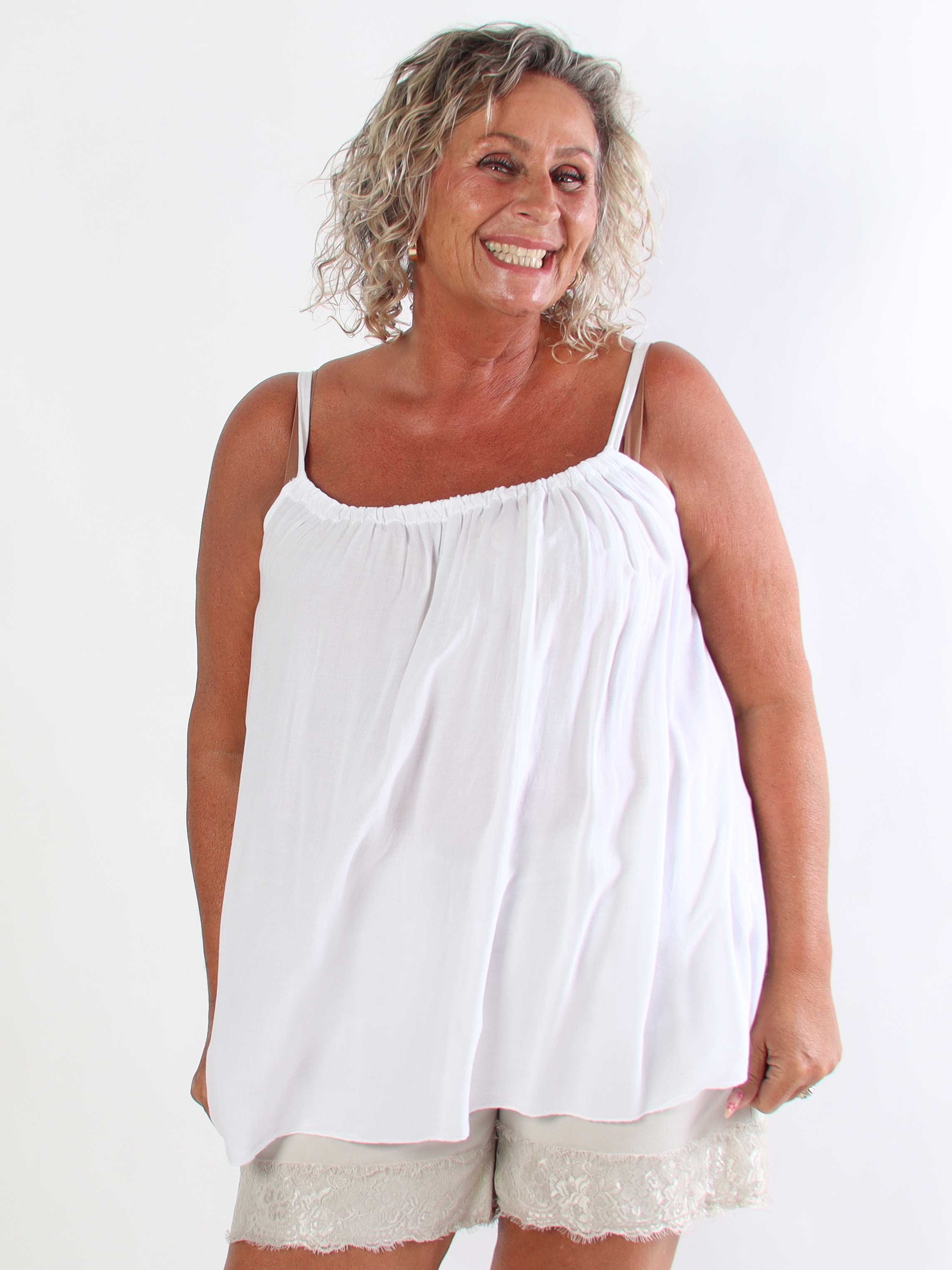 Sunshines Top - Let og luftig plus size top i viskose